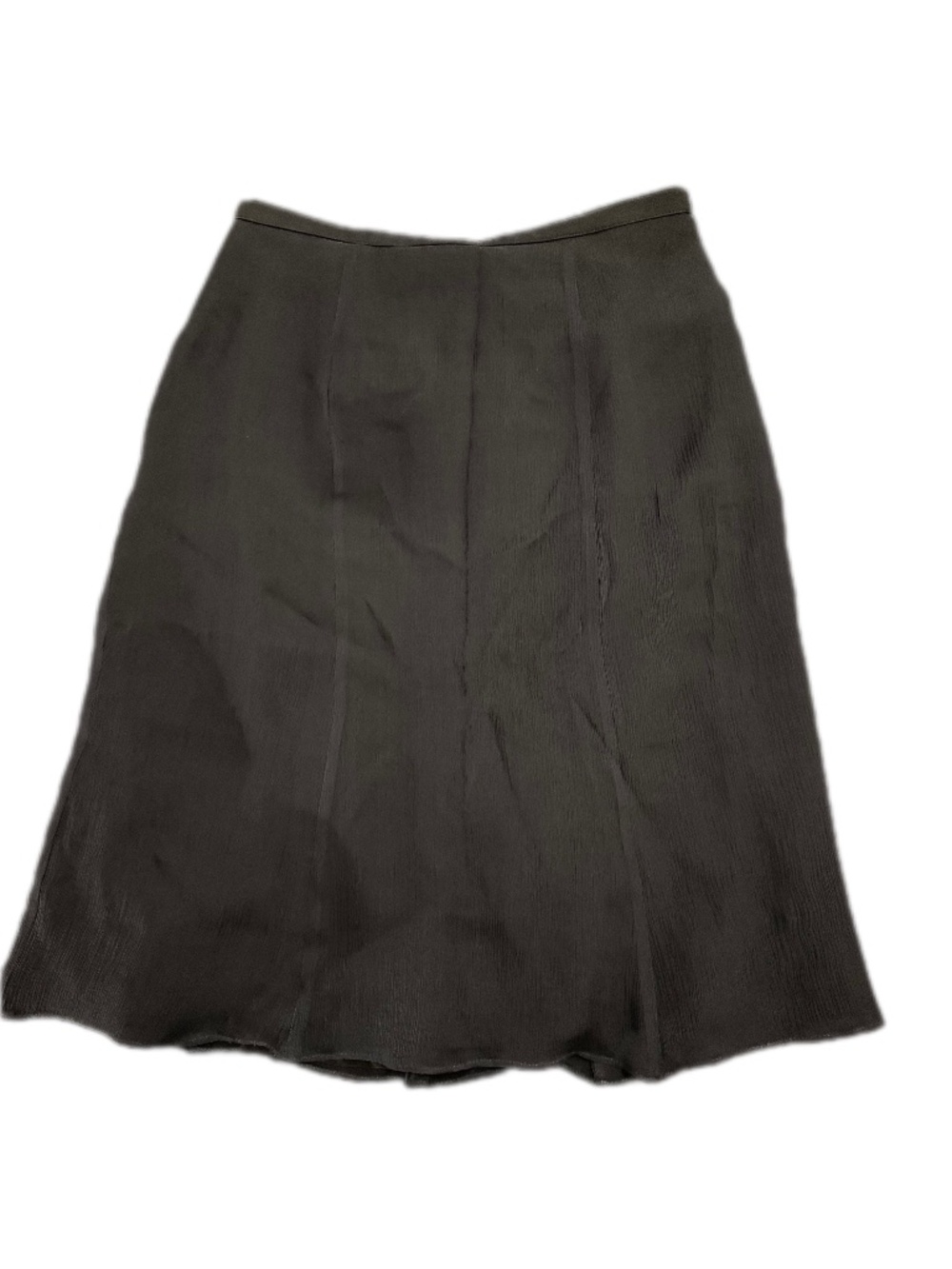 Paule Vasseur French Vintage 100% Silk Navy Skirt XS